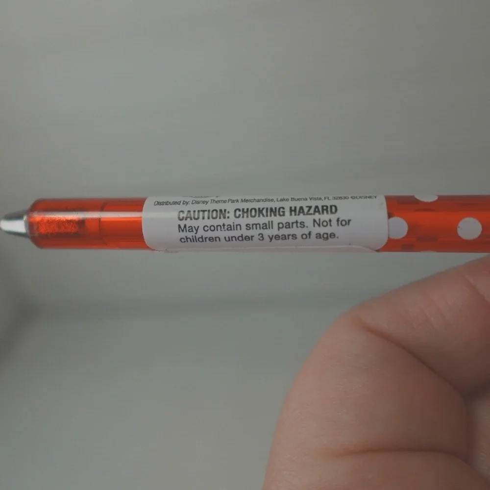 Disney Parks Minnie Mouse Pen Red & White Bow Authentic Collectible Memorabilia